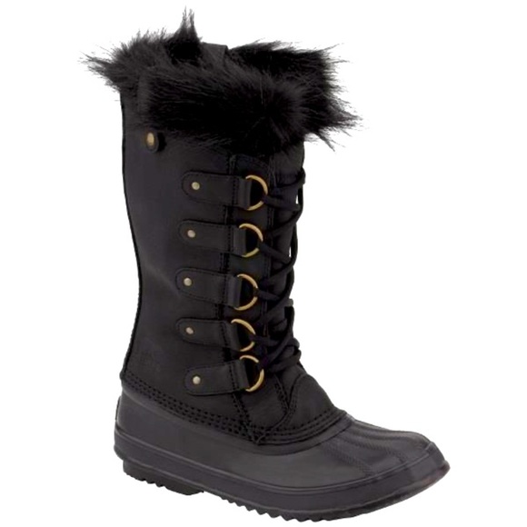 SOREL Joan of Arctic Premium Black Ladies Snow Boots Ski Apres Ski - Picture 1 of 8
